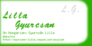 lilla gyurcsan business card
